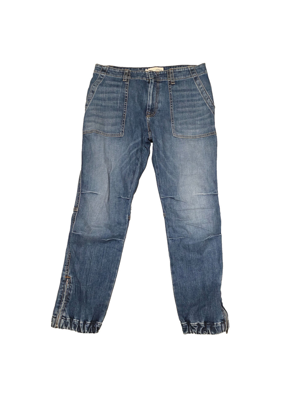 Nili Lotan Cropped French Military Jeans Pant Joggers Womens 27 (30*25)